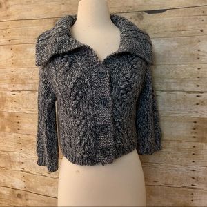 Cropped Express knit sweater